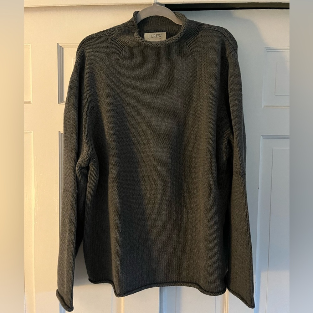 VINTAGE J.Crew Men’s XXL Gray Sweater, Never Worn, 100% Cotton